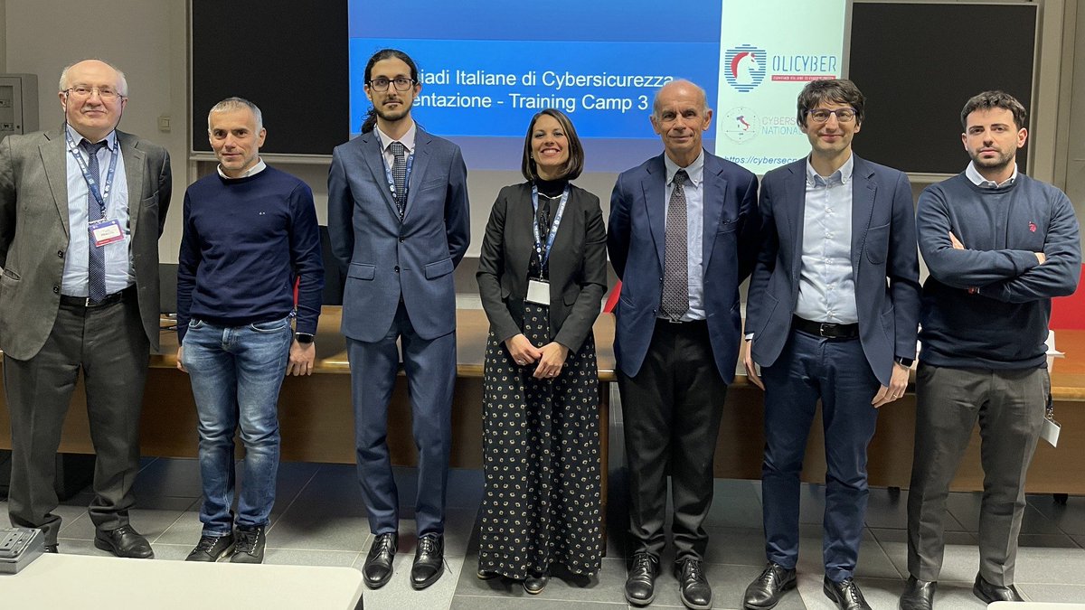 Olimpiadi Italiane di CyberSicurezza (@olicyberit) on Twitter photo 👾 Al link foto con vincitori simulazione del terzo Training Camp del <a href="/CyberSecNatLab/">Cybersecurity National Lab</a> al Campus di <a href="/UniSalerno/">Università Salerno</a>.
⛺️ OliCyber Training Camp organizzati con <a href="/SERICS_EU/">Fondazione SERICS</a> patrocinio di <a href="/GPDP_IT/">Garante Privacy</a> e <a href="/csirt_it/">CSIRT Italia</a> (ACN).
#OliCyberIT #TrainingCamp #cybersecurity
facebook.com/olicyber/posts… 👾 Al link foto con vincitori simulazione del terzo Training Camp del <a href="/CyberSecNatLab/">Cybersecurity National Lab</a> al Campus di <a href="/UniSalerno/">Università Salerno</a>.
⛺️ OliCyber Training Camp organizzati con <a href="/SERICS_EU/">Fondazione SERICS</a> patrocinio di <a href="/GPDP_IT/">Garante Privacy</a> e <a href="/csirt_it/">CSIRT Italia</a> (ACN).
#OliCyberIT #TrainingCamp #cybersecurity
facebook.com/olicyber/posts…
