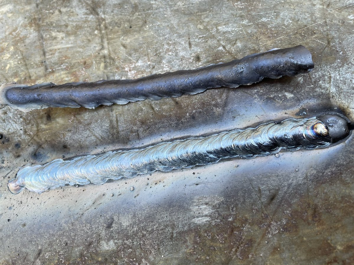 neilwalk's tweet photo. #stick #Welding going well today #slag peel 👌 https://t.co/1Tafg7z090