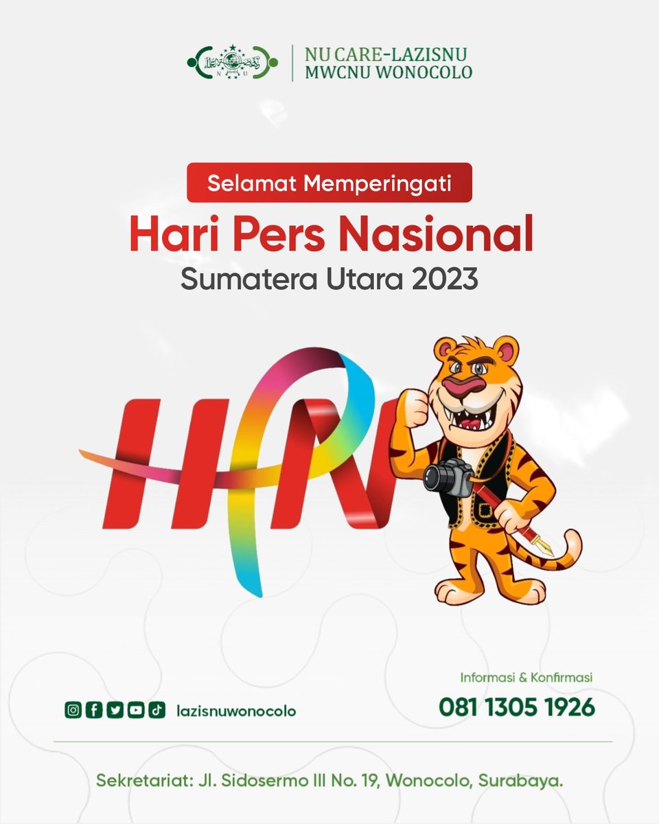 lazisnuwonocolo's tweet photo. Selamat Hari Pers Nasional 2023

Terus unggul dalam merawat kredibilitas untuk mewujudkan insan pers yang berkualitas

Sumatera Utara 2023

#haripersnasional #persday #lazisnujatim #lazisnuwonocolo #nucarelazisnu #nuwonocolo https://t.co/4Knyb8ASn1