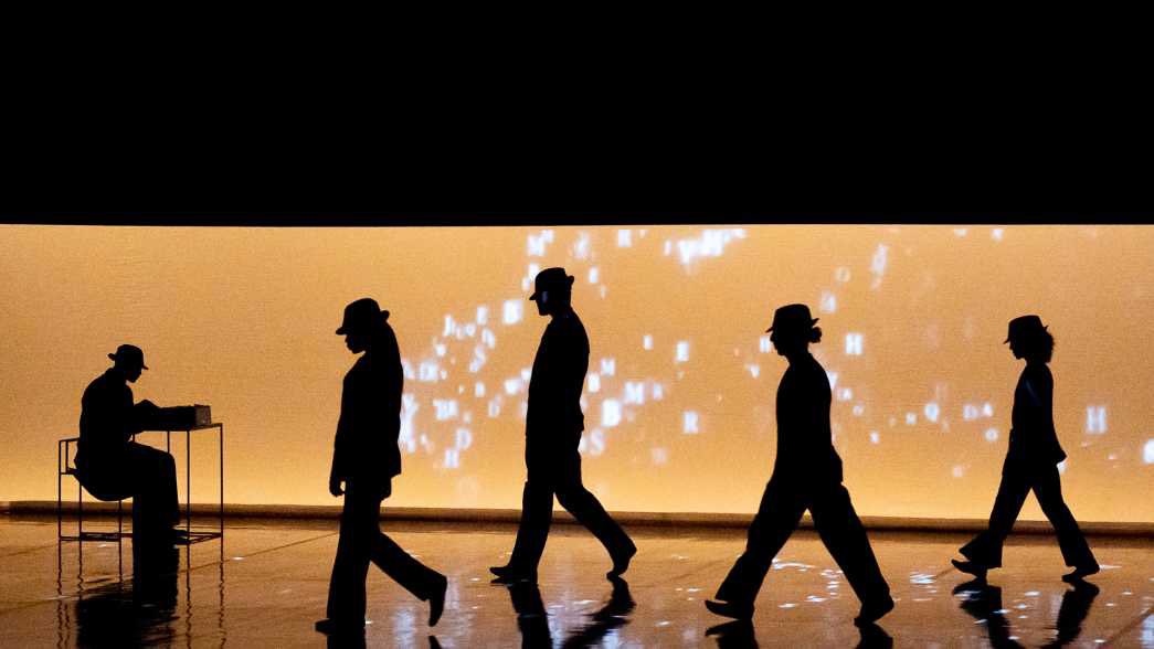 Middletonfox's tweet photo. Loved #DanceMe @Sadlers_Wells yesterday. A brilliant tribute to Leonard Cohen from Montreal.  It includes a moving/beautiful recital of ‘So long Marianne’ followed by a fedora wearing figure reading a final letter he sent to ‘Marianne Ihlen. 1 final 💘 performance here on 14 Feb https://t.co/DsoPDfj5O3