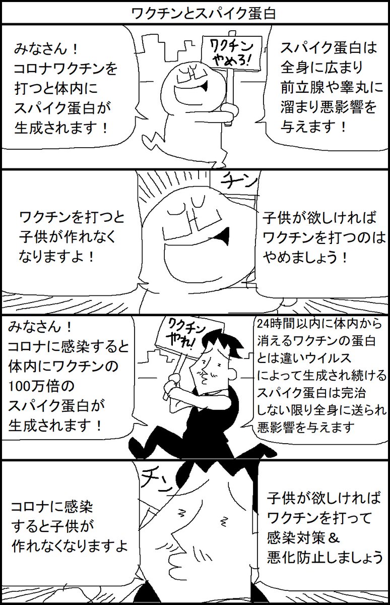 【リクエスト漫画】ワクチンとスパイク蛋白 