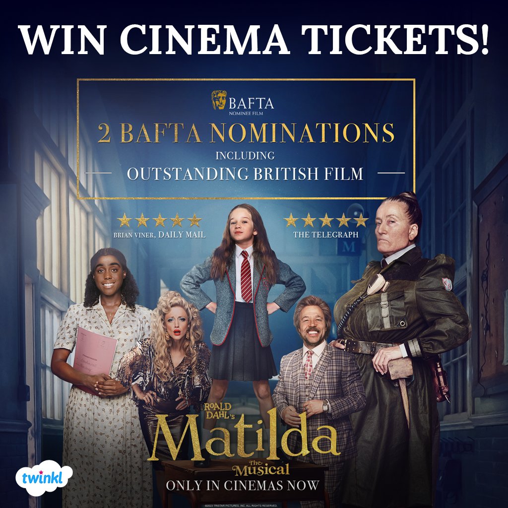 twinklresources's tweet photo. 🍿 WE'RE GIVING AWAY MORE CINEMA TICKETS 🍿

For the chance to win a pair of #MatildaMovie cinema tickets...

💙 Tell us your biggest strength 
💙 Like &amp; RT
💙 Follow @twinklresources 

ROALD DAHL’S MATILDA THE MUSICAL is in cinemas now. T&amp;Cs apply. @SonyPicturesUK #ad #prize https://t.co/1Z81vGKdrT