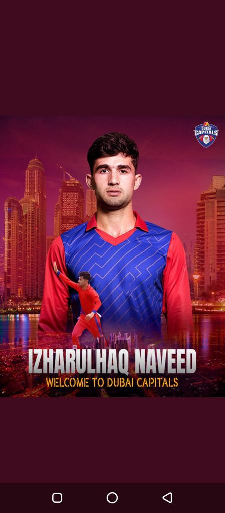 🚏Upcoming Arrival: #𝓚𝓪𝓫𝓾𝓵𝓔𝔁𝓹𝓻𝓮𝓼𝓼 🚂

A young 𝐬𝐩𝐢𝐧-𝐬𝐚𝐭𝐢𝐨𝐧 joins the ranks 🔝as we welcome Izharulhaq Naveed to the #CapitalsFam 👏

#DPWorldILT20 #ALeagueApart #SoarHighDubai #WeAreCapitals #CapitalsUniverse
