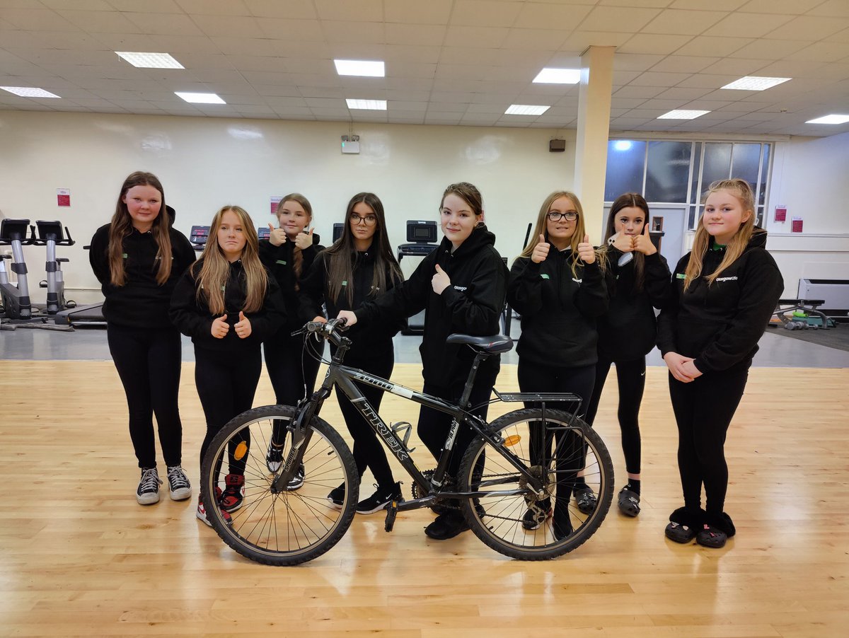 ASGovan's tweet photo. Cycling girls from @GovanHighSchool modelling their new hoodies. Many thanks to @Glasgow_Sport @CyclingWorlds @PEPASSGlasgow - a fabulous programme!! There will be more to come on two wheels from this group - watch this space! 🚲🚴‍♀️ #shecycles #cyclinglife https://t.co/HWEdtR2rLK