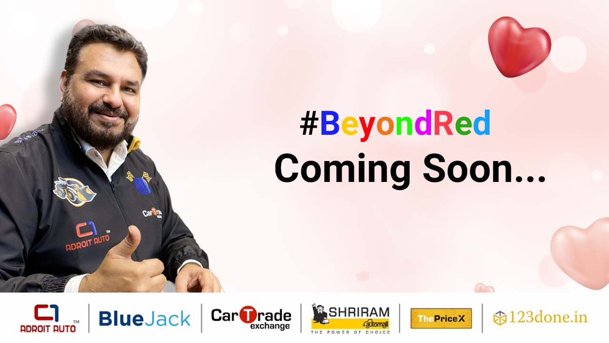 ShriramAutomall's tweet photo. Let's rediscover the Valentine’s Day this year by going #BeyondRed with Sameer Malhotra, Director & CEO - SAMIL.
Link: https://t.co/7edxnFPpJs
#BeyondRed #VisionaryLeader #UsedVehicles #UsedEquipment #PhysicalAuction #Samil #ShriramAutomall #ProudSamilian https://t.co/qhpAryWbst