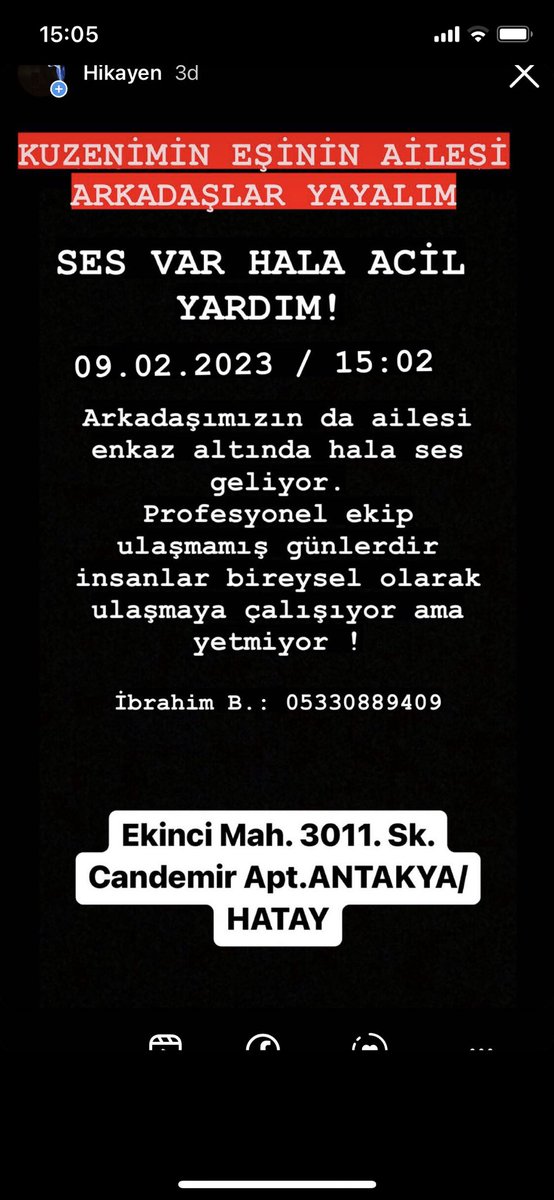 MucizeNefes's tweet photo. @ProfDemirtas İletişim: +90 533 088 94 09

Enkazdakiler:
Mustafa bayrakçı
Eylül bayrakçı
Gani bayrakçı
 Yıldız bayrakçı https://t.co/io0Ic6KMtn