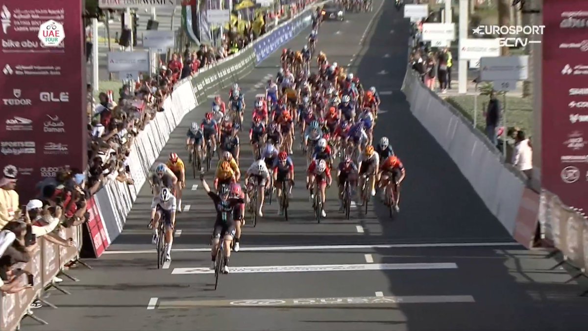 BAM!!! 🎉🏆 

Perfect start to the year for our Women's program as <a href="/charlotte_kool/">Charlotte Kool</a> finishes off a great job from the team throughout the day and a super effort from Franziska Koch in the finale. 👏🏻 

#KeepChallenging #UAETourWomen