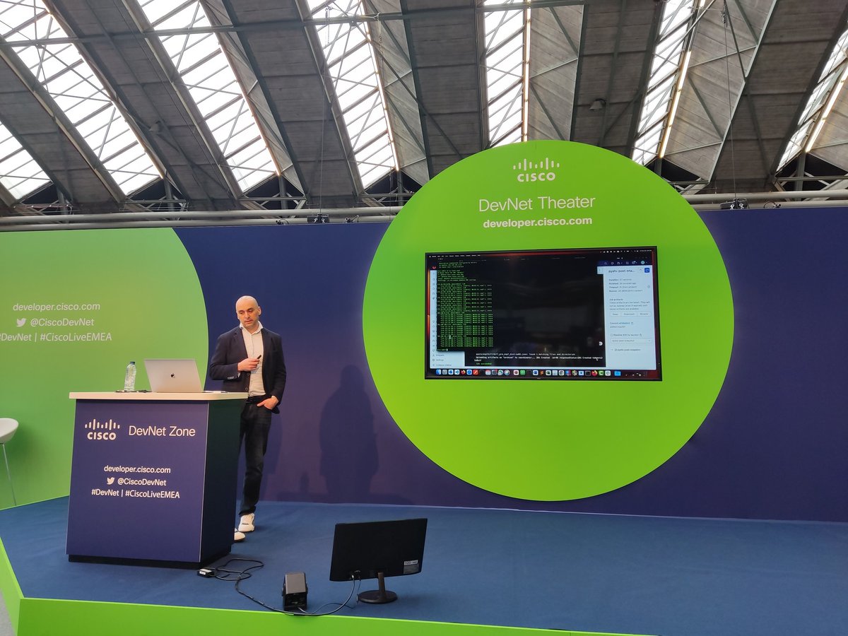 Ioannis Theodoridis (@mythryll) on Twitter photo Very fluid presentation with <a href="/aidevnet/">Adrian Iliesiu</a> in the Devnet Theater at <a href="/CiscoLiveEMEA/">Cisco Live EMEA</a> about CI/CD pipelines!! Very fluid presentation with <a href="/aidevnet/">Adrian Iliesiu</a> in the Devnet Theater at <a href="/CiscoLiveEMEA/">Cisco Live EMEA</a> about CI/CD pipelines!!