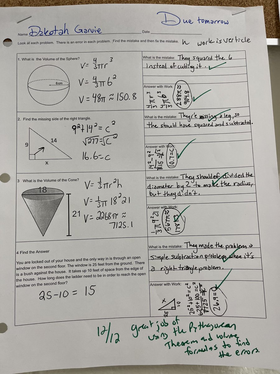 LF_Hampton's tweet image. Powerful example of #writing with error analysis! #mathwriting #withLF #higherorderthinking #edchat #ThursdayMotivation @LearningFocused