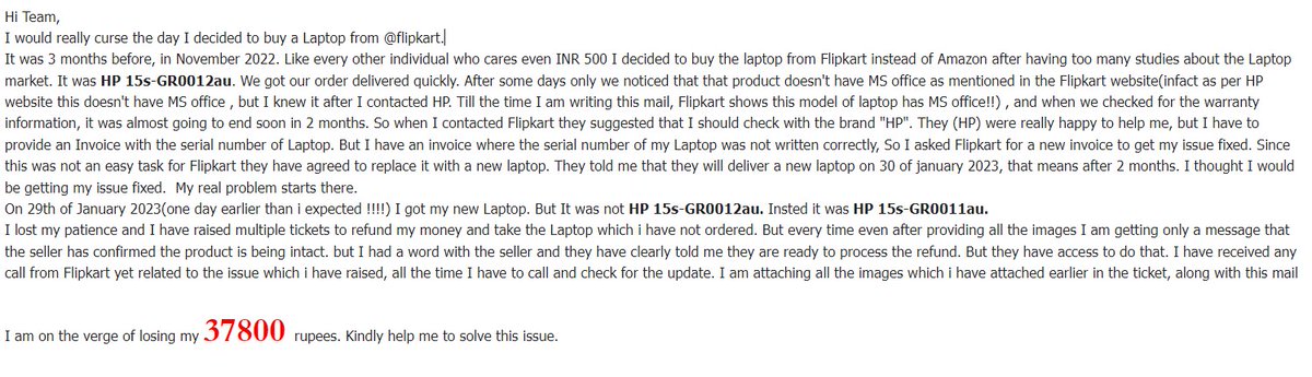 midhunk's tweet photo. @flipkartsupport @TechNehemiah https://t.co/ryuTjVvlLi