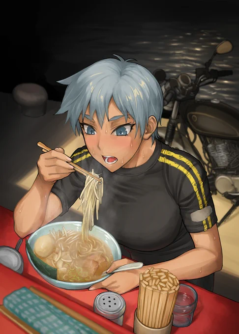 ラーメン食いたい。大分の海辺の屋台で食ったラーメンが懐かしい。 