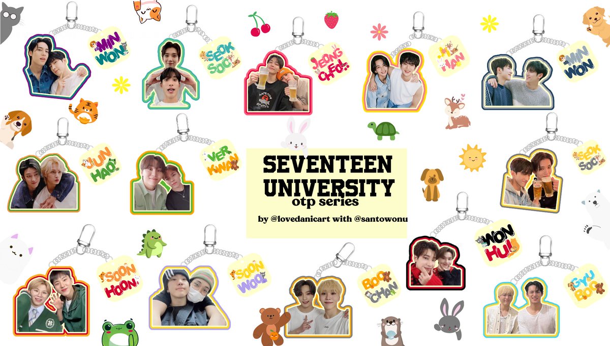 santowonu's tweet photo. batch 2 svt uni otp keychains order form is now open! we are also offering a new design for mingyu and wonwoo. as well as booseoksoon designs for tteoktwisoons to celebrate the comeback!

★ 249/269 php each
doo: feb 19
dop: 2 days after oc

order form: https://t.co/AXW4IhZsSo https://t.co/EoTPlMQStU