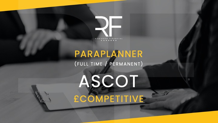 FinancialJobs's tweet image. A growing #WealthManagement firm is looking to add an experienced Paraplanner to their Ascot offices.
#IFAJobs #ParaplannerJobs #FSJob #FinancialJobs #FinancialServicesJobs #FSJobs #CharteredParaplanner #CharteredWealthManagement #Ascot #AscotJobs #Bracknell #BracknellJobs #DipFS