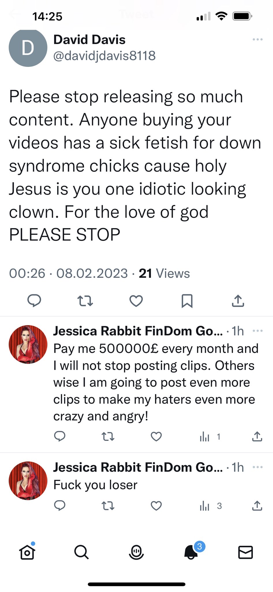 TW Pornstars - 1 pic. Jessica Rabbit FinDom Goaldigger. Twitter. There is a clown fetish as well