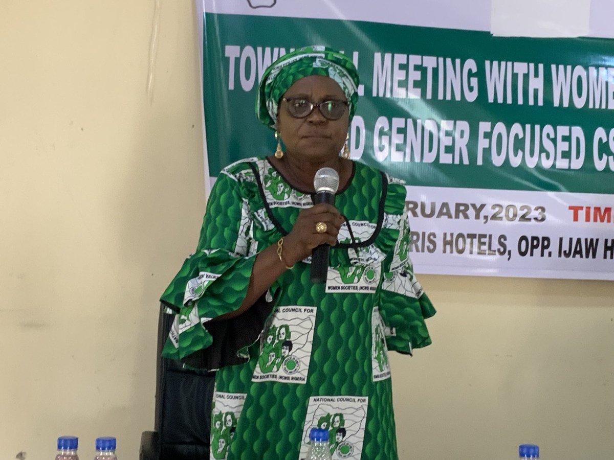 inecbayelsa's tweet photo. Town Hall Meeting with Women and Gender Focused CSOs in Bayelsa State on INEC's Preparedness held on 9th February, 2023 https://t.co/L2NFsNhK7D