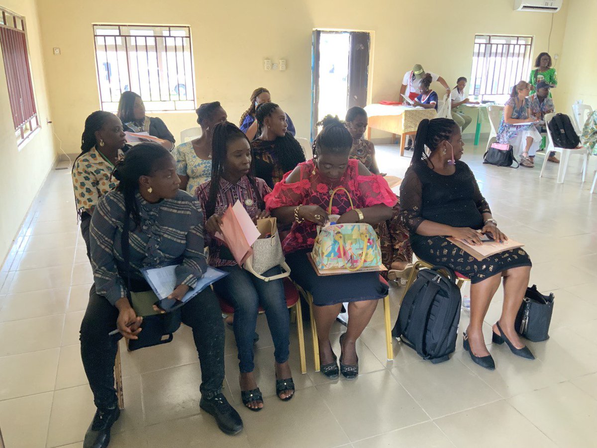 Group photo and cross section of participants at the Town Hall Meeting with Women and Gender Focused CSOs in Bayelsa State