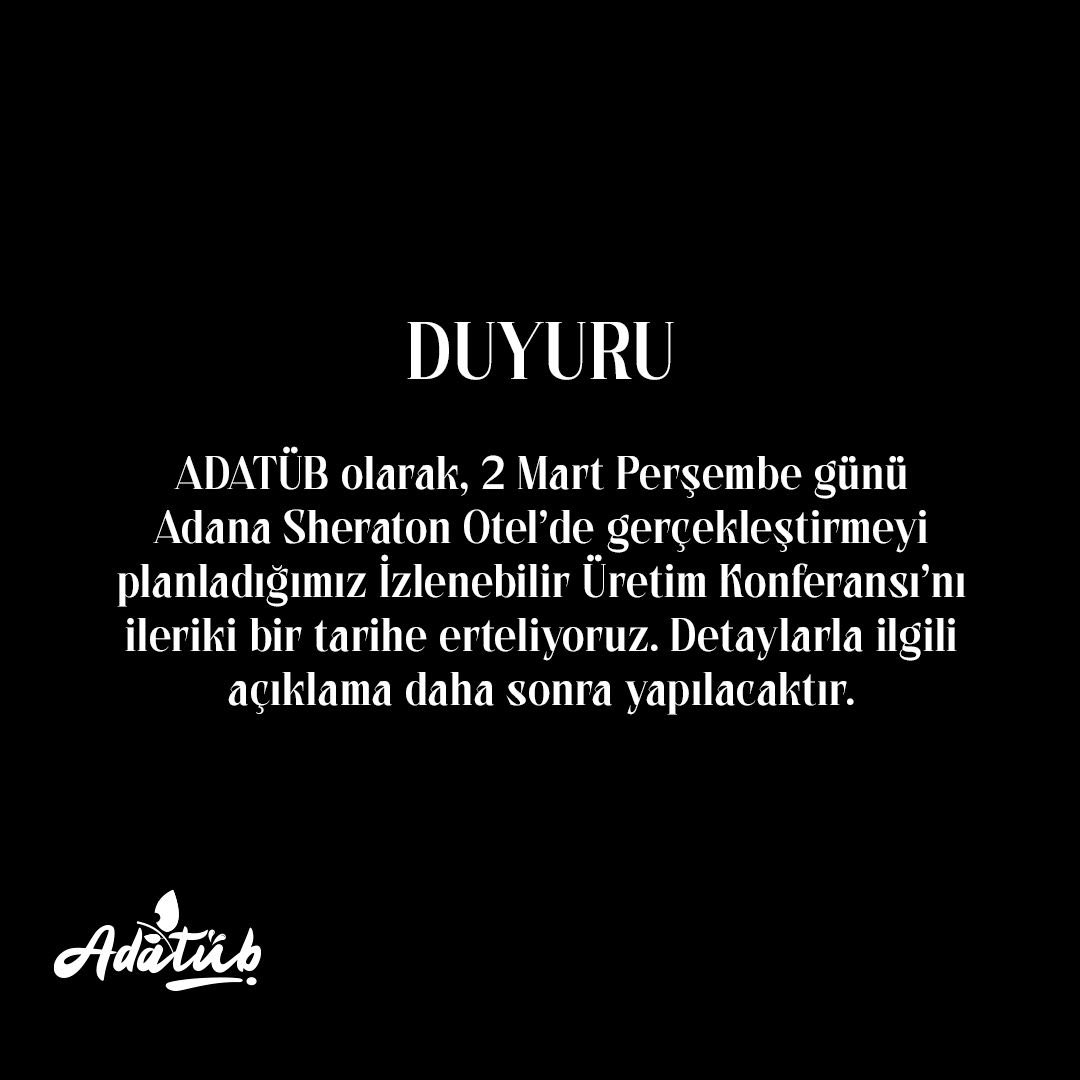 Adana Turunçgil Üreticileri Birliği (ADATÜB) tweet media