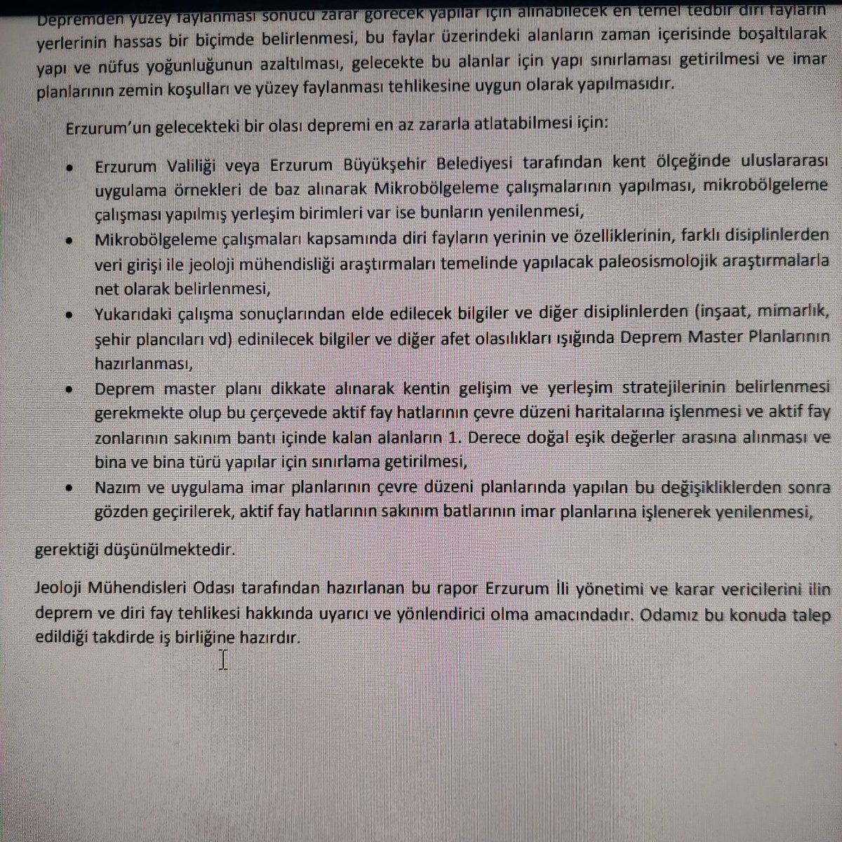 SefaDogan25's tweet photo. #FARKINDALIK

Jeoloji Mühendisleri Odası tarafından; Erzurum'un gelecekteki karşılaşabileceği depremi en aza indirebilmesi için yayınlanan veriler

ÇOK GEÇ OLMADAN ÖNLEMLERİMİZİ ALALIM!

@ErzurumValilik @erzurumbld @csbgovtr @AFADBaskanlik @tcbestepe @AFAD_Erzurum https://t.co/cvFumJgbwl