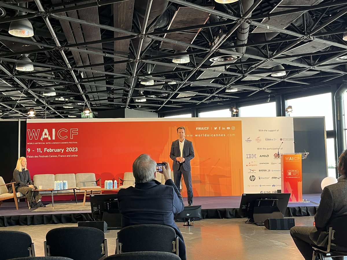 Attending the World #ArtificialIntelligence Cannes Festival (#waicf). #BigData has been a keyword for a decade, but today we have tons of data and very few meaningful applications of it. It’s fascinating to see the revolution in #AI happening (cf #chatGPT).