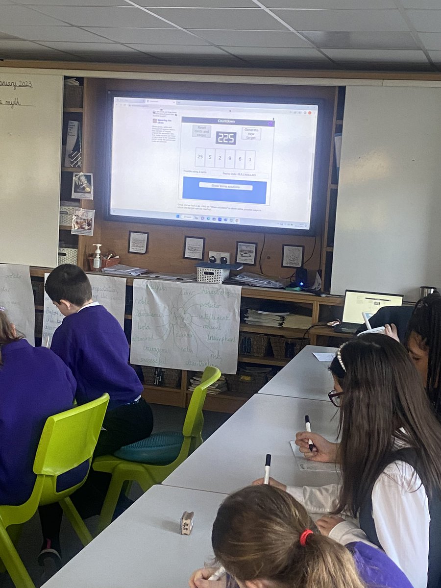 BirchwoodCE's tweet photo. Year 5 loved their morning maths activity @nrichmaths COUNTDOWN ⏰ Such a fun way to develop fluency skills using all the operations! #bcepsyear5 #bcepsmaths https://t.co/tCkMEFt9pa