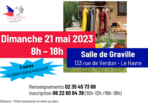 SecoursPop_LH's tweet photo. Dimanche 21 mai 8h/18h
Salle de Graville
GRAND VIDE-GRENIER
Pour y participer contactez nous vite :-) 
Renseignements 02 35 45 73 69
Inscription 06 22 60 64 39 (10h-12h /16h-18h)
#secourspopulaire #videgrenier #lehavre #vente #solidarite @NLebreuil @DThieulent https://t.co/zQ2ylEyybO