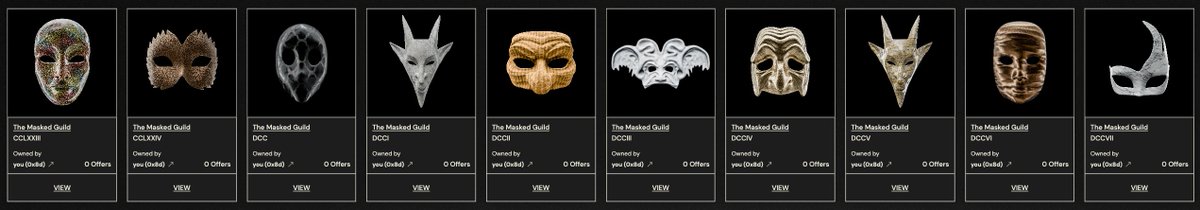 Finally 10 #masked and ready for <a href="/unknwnsolutions/">UNKNOWN SOLUTIONS</a> 
#TheMaskedGuild $CANTO <a href="/Canto_NFTs/">Canto NFTs 🟩⛓️</a> <a href="/CantoPublic/">Canto</a> <a href="/CantoNFTUpdates/">Rey Tech</a>