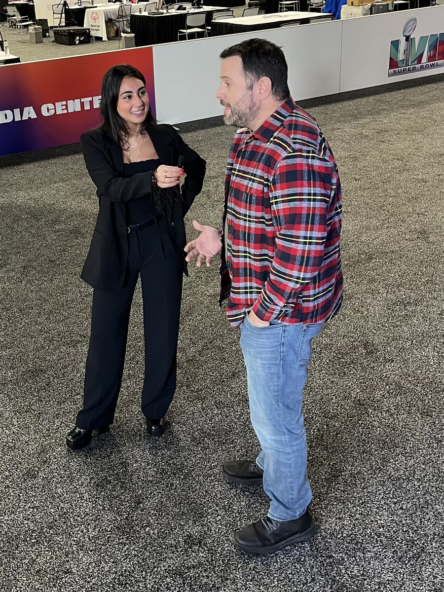 Gio is in high demand at the media center in Phoenix