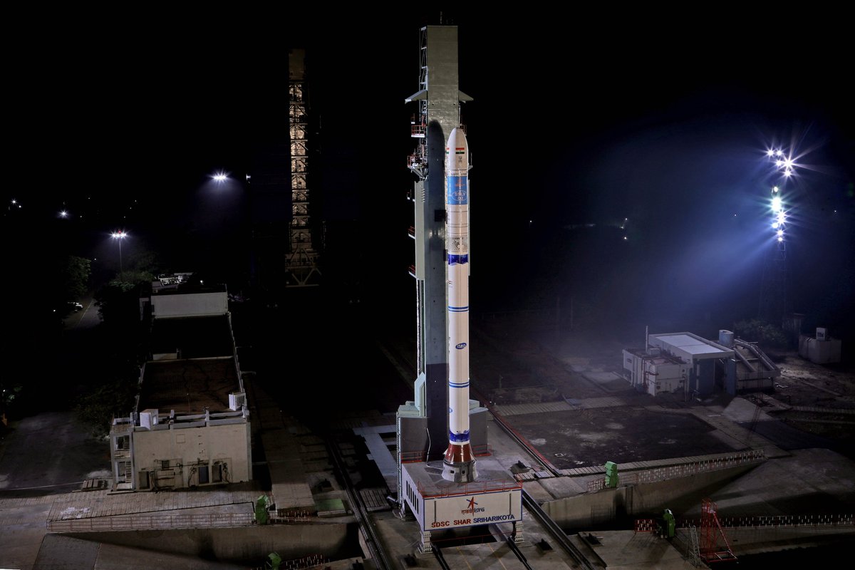 isro's tweet photo. SSLV-D2/EOS-07 Mission: Countdown begins tomorrow at 0248 hrs IST
https://t.co/D8lncJrx8K  

Watch the launch LIVE  from 0845 hrs IST at  https://t.co/DaHF8JKLUg 

https://t.co/V0ccOnT4d5

https://t.co/zugXQAYy1y

from 0855 hrs IST at https://t.co/7FmnWEm1YF 
@DDNational https://t.co/tfNWGyJNM4