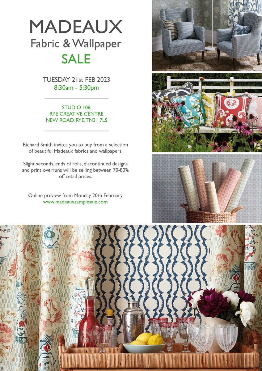 Rye Creative Centre - Tuesday 21st Feb
Studio 108, 8.30am-5.30pm