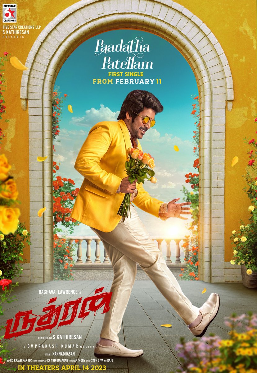 Vy99809414V's tweet photo. Its going to be a Visual Treat For Fans π₯°ππ₯
Lawrence Anna Dance + GV music + lovely song = π«β¨π€
#RudhranFirstSingle #PaadathaPatellam
From Feb 11 π₯°β¨
#RaghavaLawrence @offl_Lawrence @gvprakash @kathiresan_offl
#RUDHRAN π« https://t.co/S6JeWTcTv8