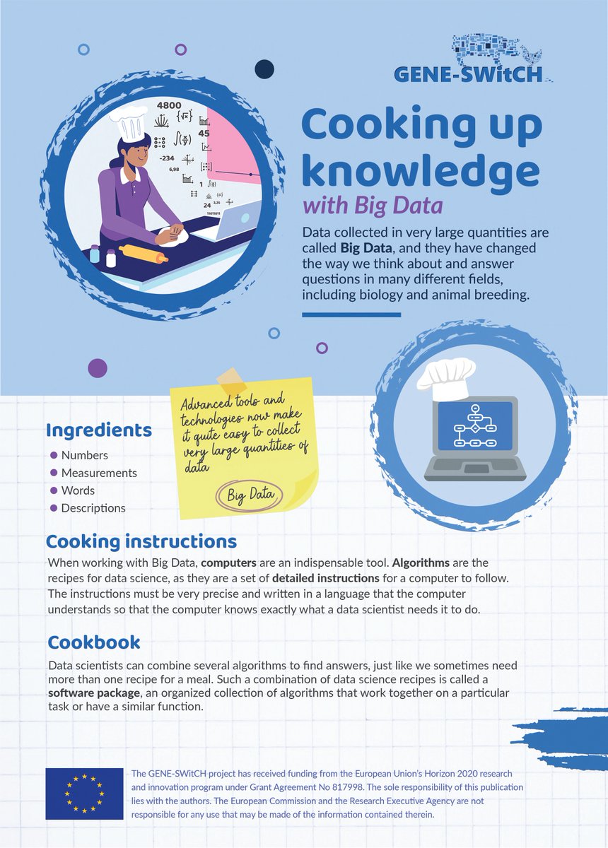 👩‍🔬<a href="/andreamrau/">Andrea Rau</a> from <a href="/INRAE_France/">INRAE</a> explains how Big Data is becoming essential in #AnimalBreeding🐷🐓 by a recipe for a good meal🍽️ 

💻We'll need more &amp; more new data scientists to help make sense of #BigData with innovative algorithms in the next years.

🔎cutt.ly/xNHXmz6