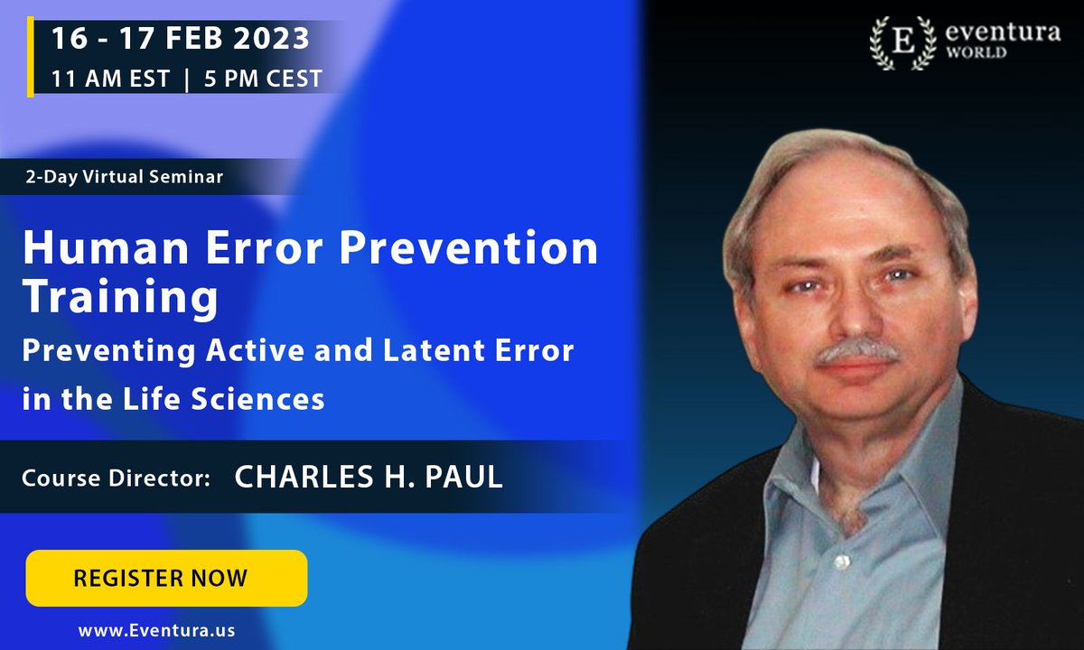 Most effective techniques to prevent #HumanError in #pharmaceuticals and #MedicalDevice #manufacturing. Our expert, Charles Paul will also guide us on determining what is true human error and how to best investigate them.
Join Now: lnkd.in/gq9er8Nu
#qualityasssurance #FDA