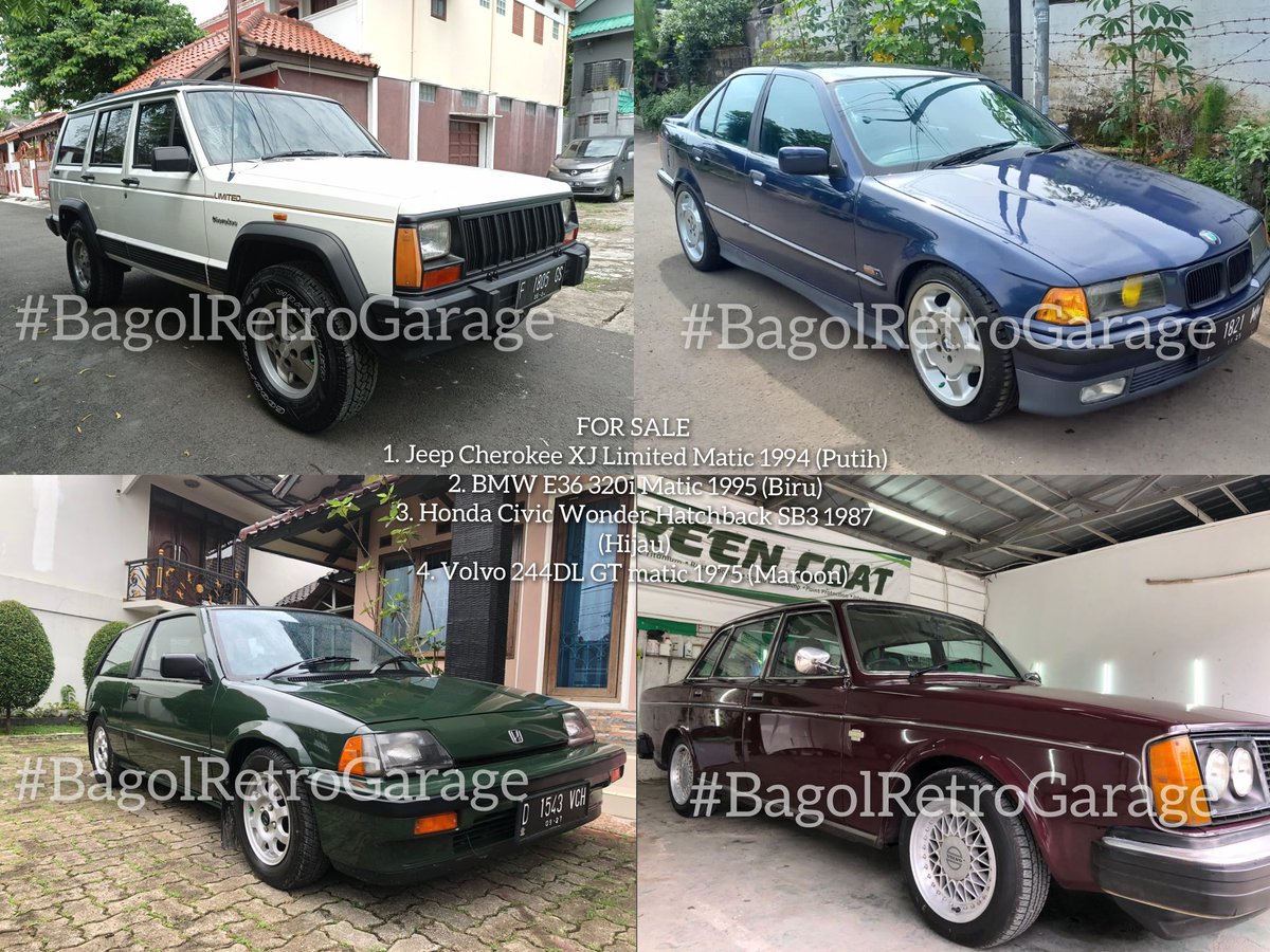 aldisumeruu's tweet photo. #jual #forsale #jualmobil #jeep #cherokee #bmw #E36 #honda #civic #sb3 #volvo #244DL https://t.co/MRE1CwpaFx