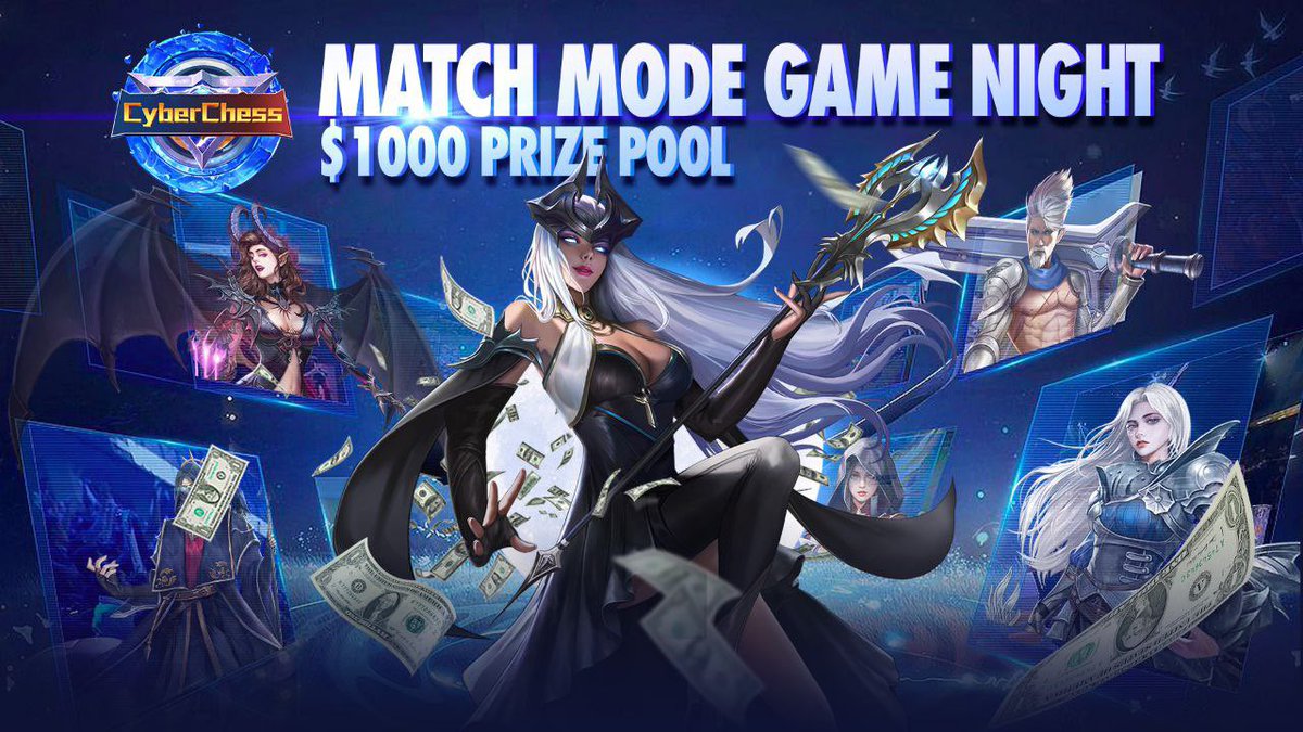 🏆 A New 3-day Match Mode Championship is COMING!🏆

🔥Users who Play Match Mode match during 3 periods, win up to $1000 Airdrop!

🥊New in #CyberChess? 2CNFT reward for sign-up and participation!

🔗Register HERE: bit.ly/3JTDx5t

Learn More⬇️