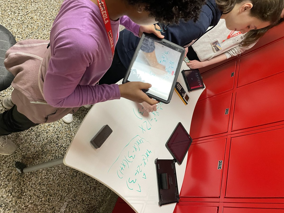 Together to 10 activity. Students had to work together to obtain 10 points to review for their Factoring Test! Loved the creativity, choice and voice. #MineolaProud <a href="/mineolahs/">Mineola High School</a>
