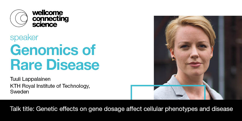 eventsWCS's tweet photo. 🧵[1/2] Submit your abstract for #GRD23 by 28 Feb! ⏰ #RareDiseaseDay
Join an impressive programme of leading experts to share insights on the impact of #GenomicScience on rare disease clinical medicine. 

🗣️Speak alongside @tuuliel_lab

Find out more ➡️https://t.co/dO2oGq0mgd https://t.co/H66E5t4JfK