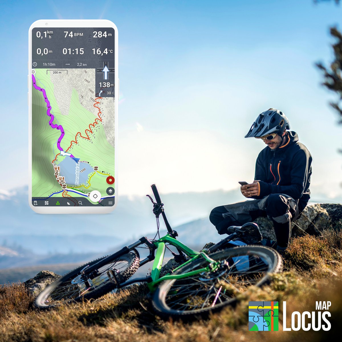 locusmap's tweet photo. You can use Locus Map as a hi-tech bike computer. Navigation commands, track statistics, map, controllers, graphs... all in one screen. With myriads of customization options.😎
#locusmap4 #dashboard #coolfeatures https://t.co/9bkXrYXL7p