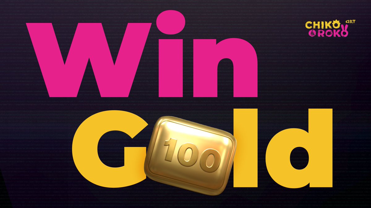 🚨 Giveaway Alert 🚨 100 Gold up for grabs! 1 lucky winner will take it ALL! 💰

How to participate? Simply tag 3 friends in the comments who don't know about the ChikoRoko yet. 🤗

Don't wait, you have ONLY 8 hours to join! ⤵️ 🎉