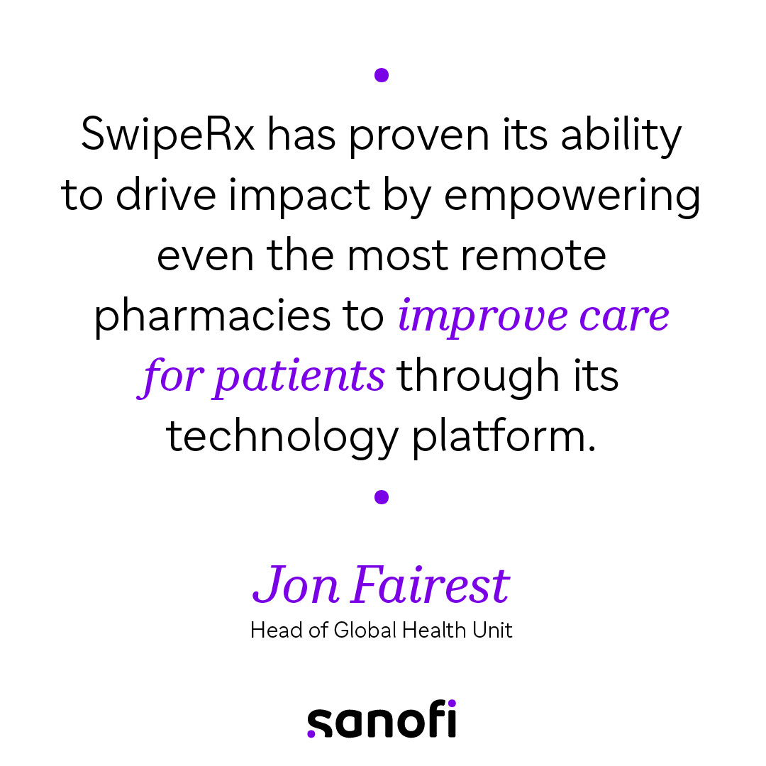 sanofi's tweet photo. Proud to announce the first investment from our Global Health Impact Fund for SwipeRx, supporting expansion of their pharmacy tech platform in lower-income countries. #ActWithImpact
Learn more: https://t.co/UlqBckPdcb https://t.co/10DSabOQsD