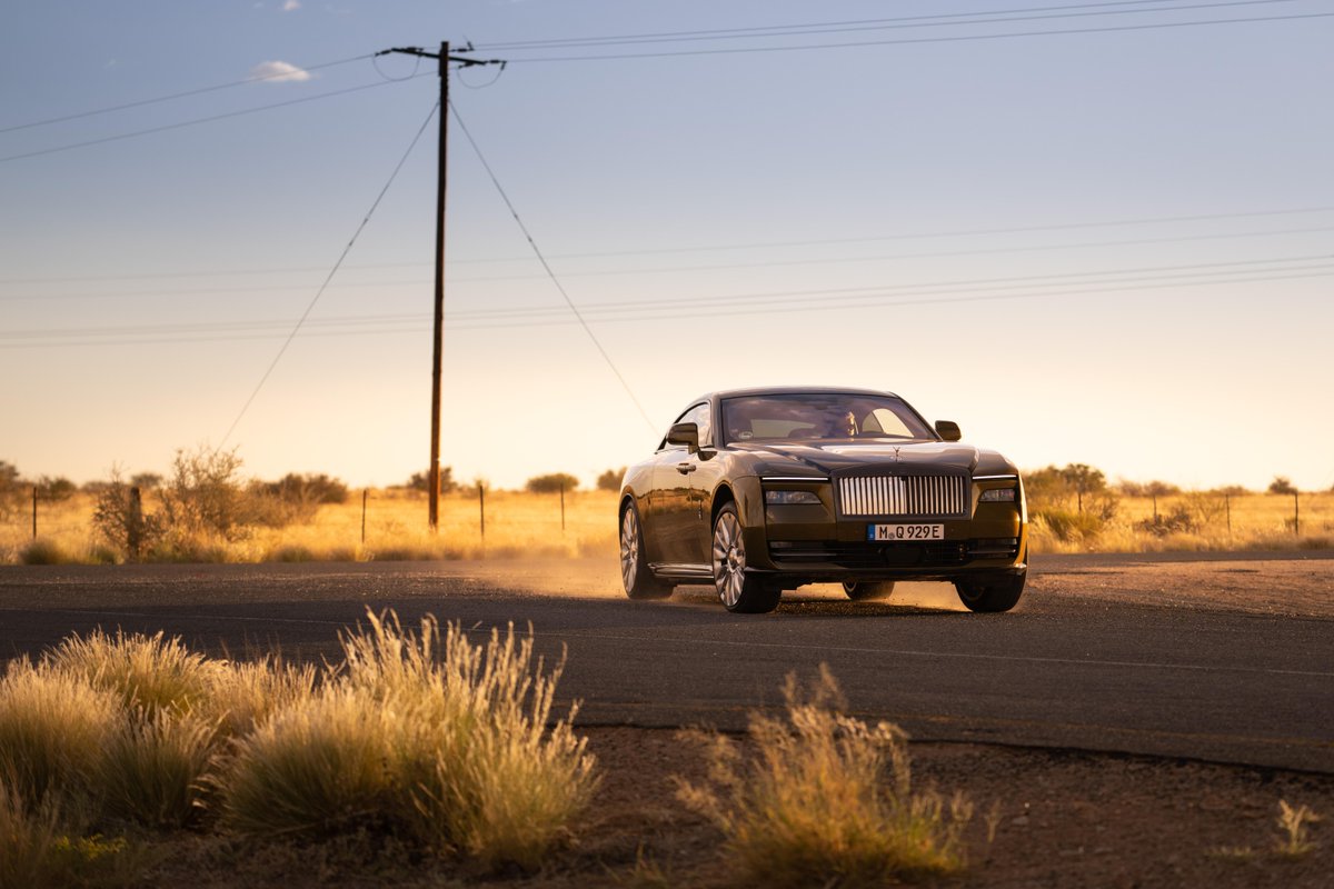 Spectre continues extreme hot weather testing in South Africa.

During testing, our engineers observe and refine every system, hardware item and software protocol that has been developed over the course of almost two million kilometres. 

#RollsRoyceSpectre #SpiritElectrified