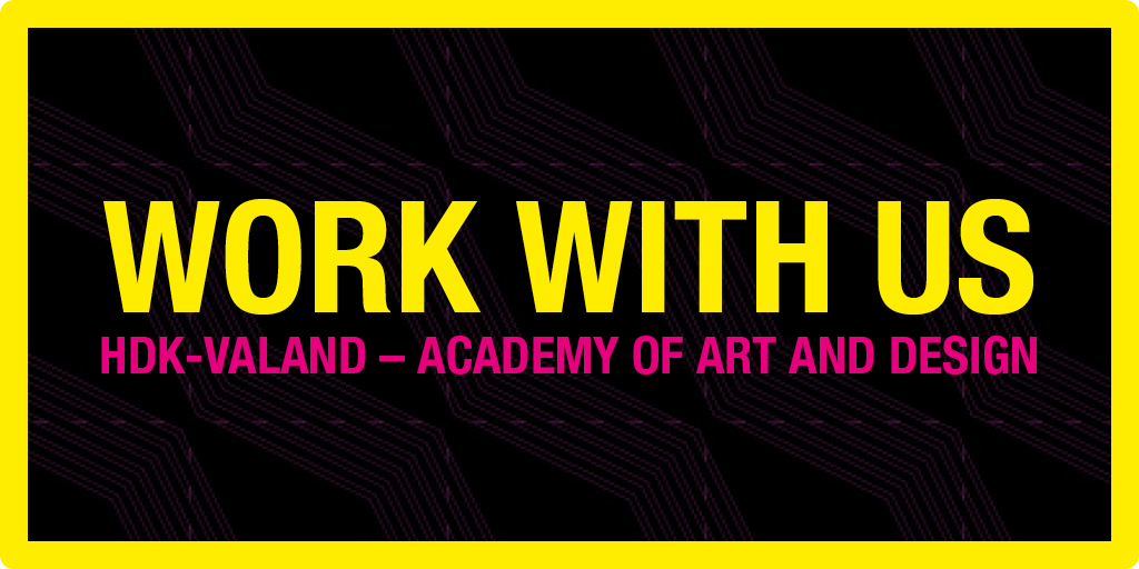 OPEN POSITION: Senior Lecturer in Crafts to lead the  critical contextualisation of artistic and research development. The role involves teaching  at the MFA Programme in Crafts and time for research or artistic development work.
Deadline: 2 March
bit.ly/40F51lc