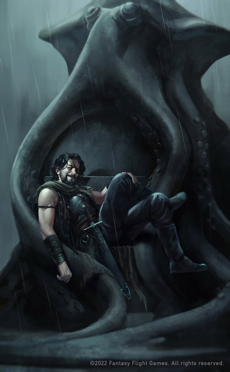 SerASOIAF's tweet photo. “Euron. Crow’s Eye, they call him, as black a pirate as ever raised a sail. He’d been to Asshai & back, I heard. Wherever he was, he’s home now, & he marched right into Pyke & sat his arse in the Seastone Chair, & drowned Lord Botley in a cask of seawater when he objected.” https://t.co/txbkRwjBP0