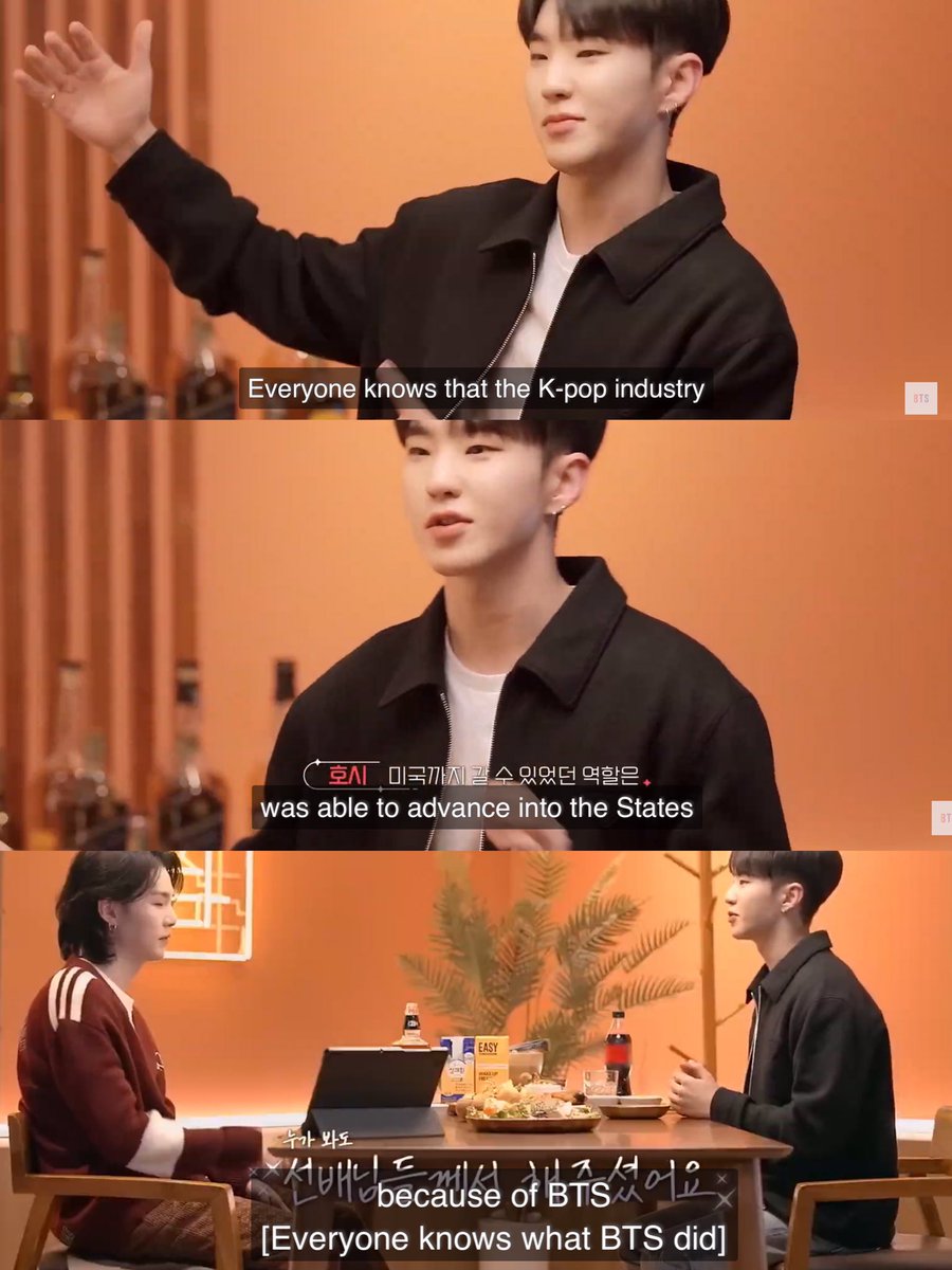 sevenrchive's tweet photo. hoshi: everyone knows that the kpop industry was able to advance in the states because of BTS

EVERYONE KNOWS WHAT BTS DID https://t.co/68kI5cOVEq
