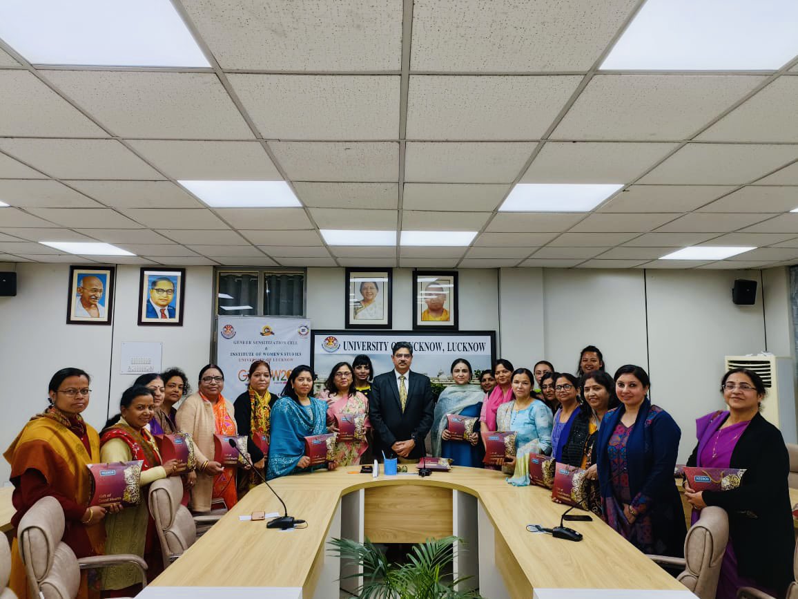 lkouniv's tweet photo. In line with the goals of India's glorious G20 presidency, the University of Lucknow today celebrated, honoured and facilitated W20, i.e. 20 powerhouse women of the University family. Thank you for your untiring services!
@g20org https://t.co/ylfvJmuZM6