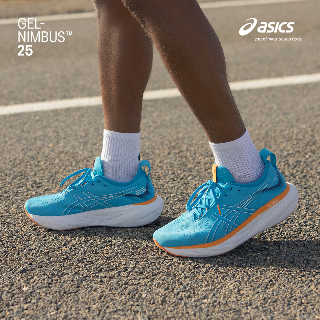 Experience the shoe runners have chosen. Runners rated the GEL-NIMBUS™ 25 shoe as the most comfortable running shoe in an independent test. Try them for yourself. Shop now – link in bio @ASICS_ZA @TotalsportsSA #SoundMindSoundBody #NothingFeelsBetter #GELNIMBUS #ASICS