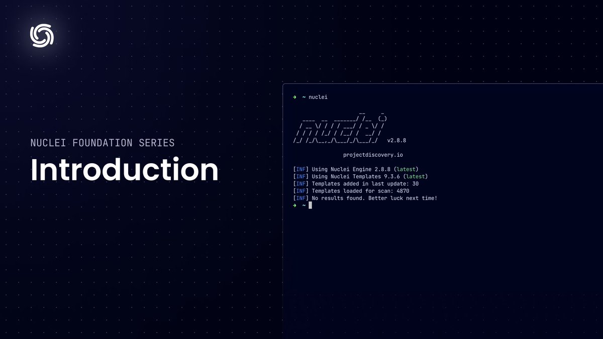 Working on <a href="/pdnuclei/">Nuclei by ProjectDiscovery</a> 101 tutorial series.
Keep an eye out, it's coming soon...