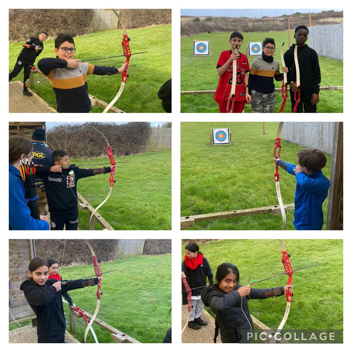 Another amazing group having a fantastic time on the beach and in archery @PGLTravel those wonderful smiling faces says it all. @woodberrydownN4 #year6