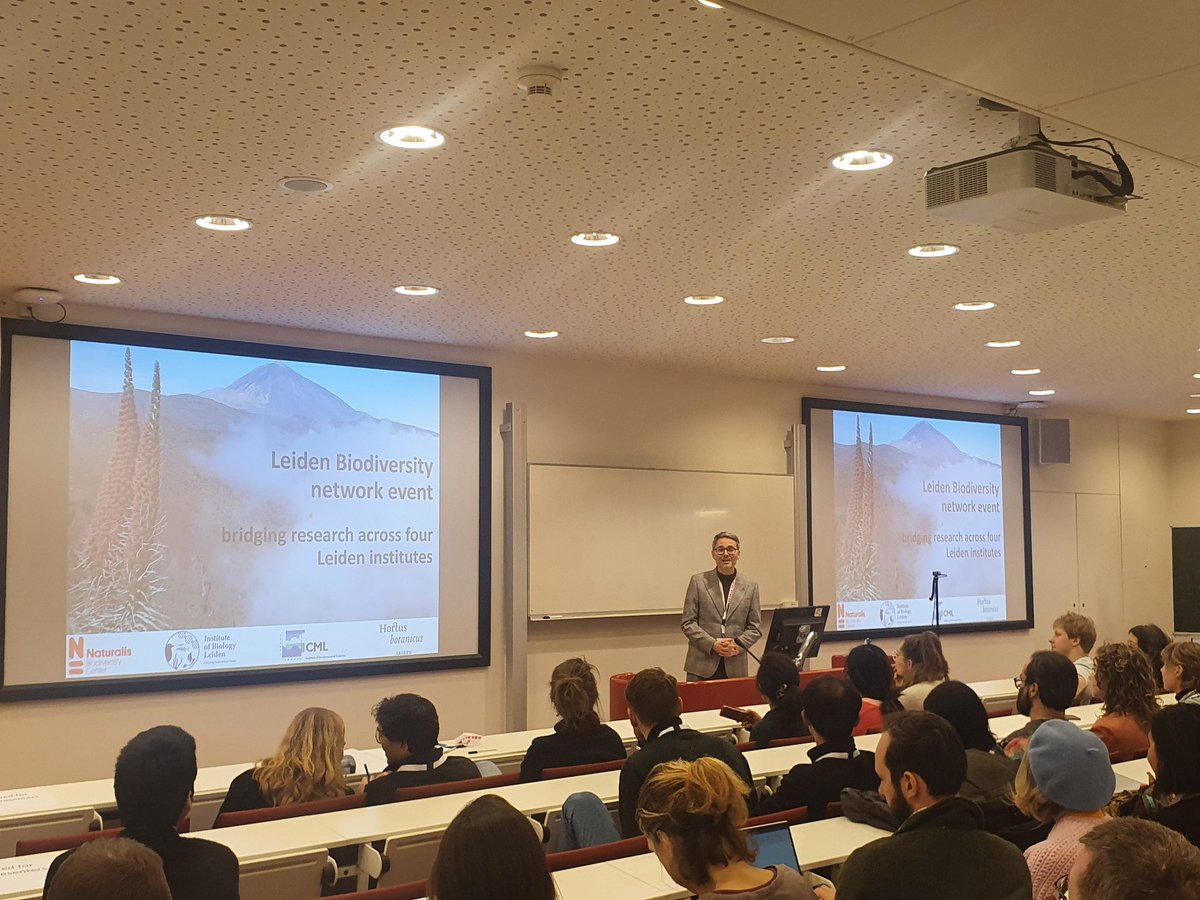 a vibrant bottom-up meeting on #Biodiversity bringing together the scientists of @Naturalis_Sci @LeidenBiology @HortusLeiden and CML. Biodiversity, its impact on human health and human impact on Biodiversity @