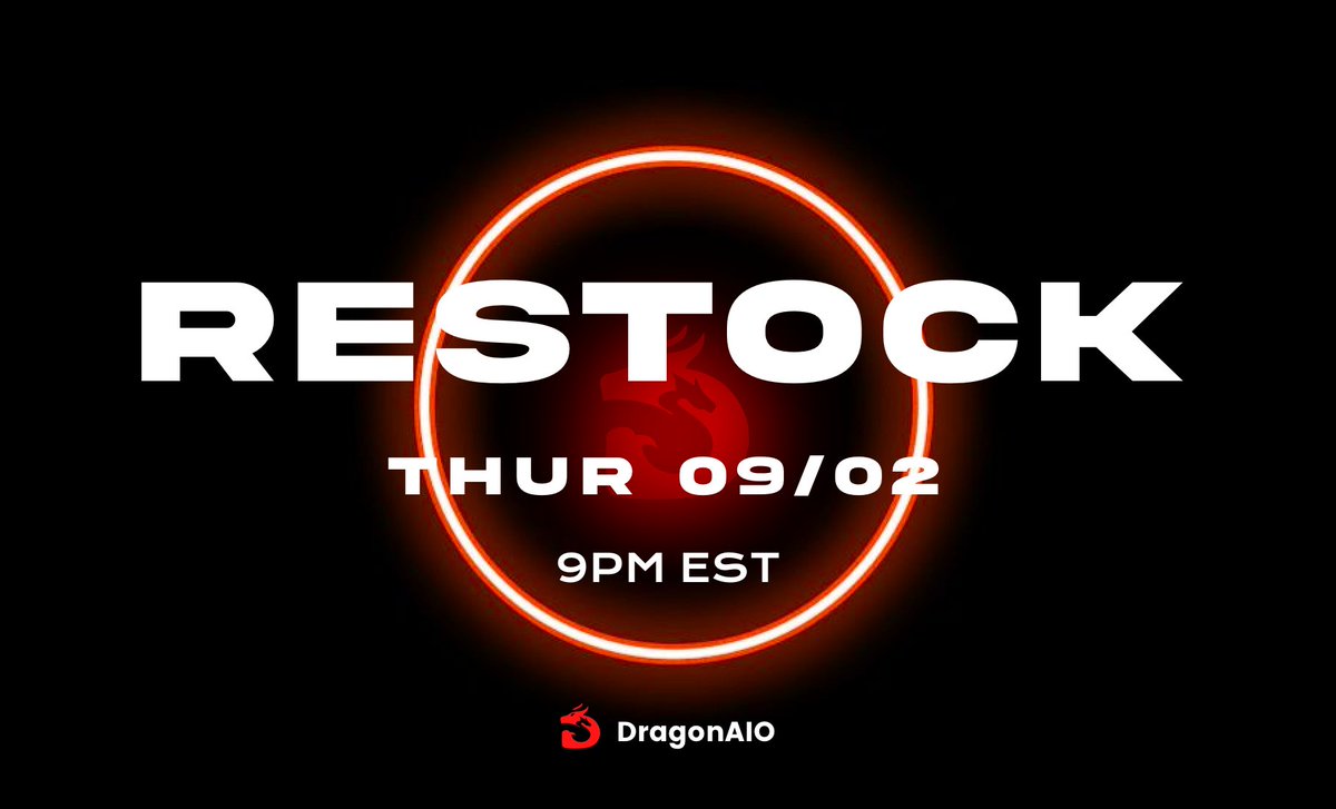 A quick restock is really happening... 🐲 A couple of copies will be restocked at 9 PM EST on the Feb 9 ⏰ A random RT will be rewarded some gifts to your DM ♻️ Private restock link only in our waiting room: discord.gg/rTen3UGZV7