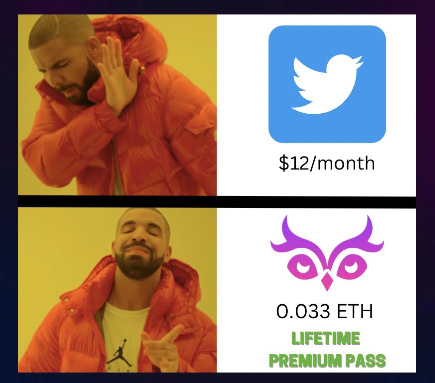 Gm fam ☕️

Our NFTs are not just a token, they're a LIFETIME PASS to the future premium features ✨
And you can mint up to 5 if you’re WL 🤝

Once minted, say goodbye to monthly fees! 📲

Mint is TOMORROW🔔

🕖 7pm CET 
💠 Supply : 3000
🏷️ Price :    0.033 ETH